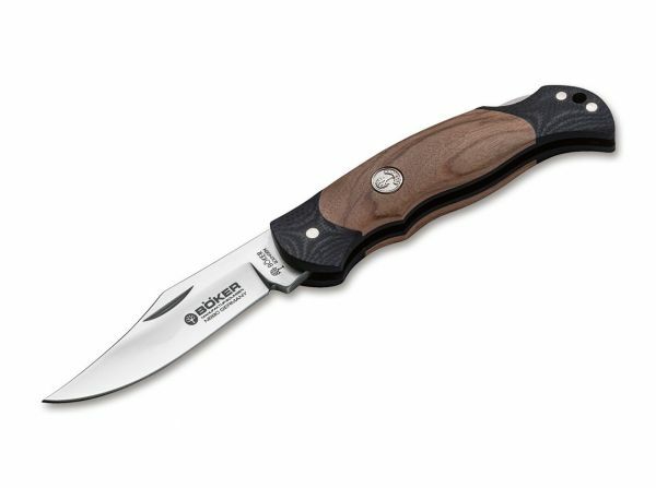 Böker Manufaktur Solingen Boy Scout Lightweight coltello tascabile 5,7 cm, legno d'oliva, g10