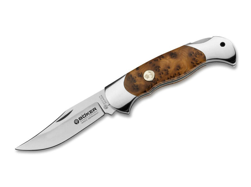 Böker Manufaktur Solingen Scout Thuja coltello tascabile 9 cm, legno di Thuja