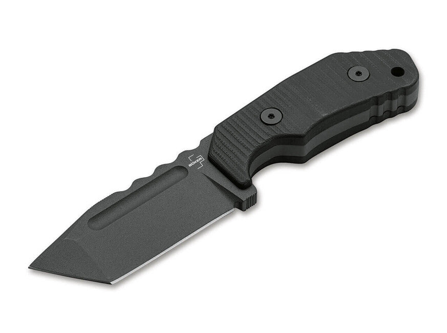 Böker coltello a lama fissa 8 cm, nero