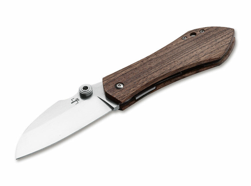 Böker Plus Anso 67 Pro coltello da tasca 8,7 cm, legno di zebrano, fodero in nylon