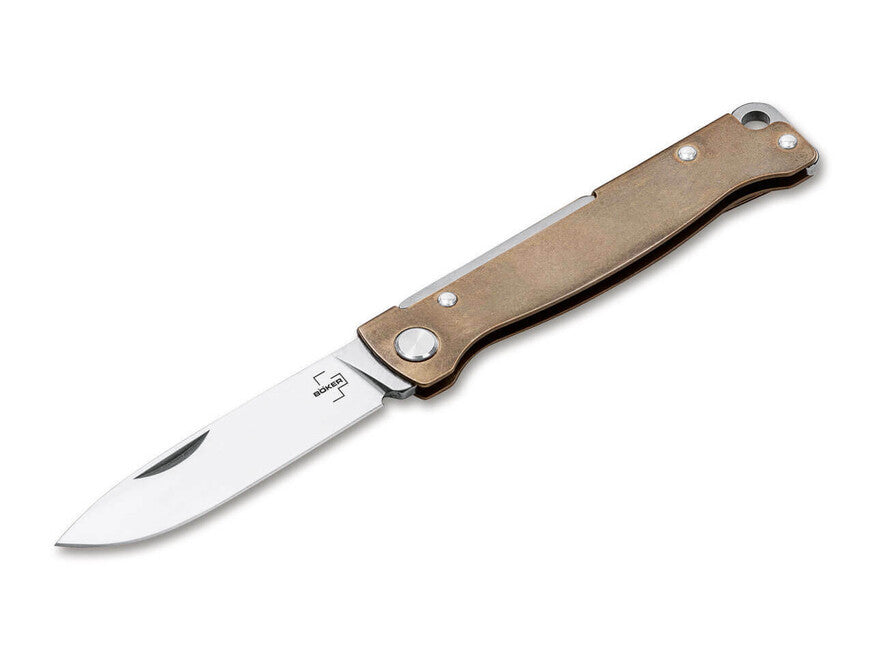 Böker Plus Atlas coltello da tasca 7 cm, marrone