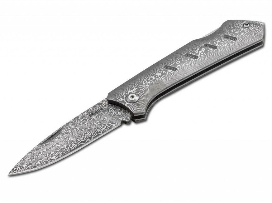 Böker Plus Damascus Dominator coltello tascabile 8,4 cm, damasco