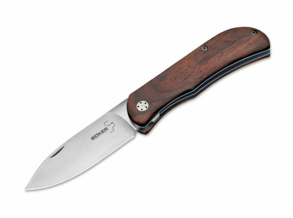 Böker Plus Exskelibur II coltello tascabile 7 cm, legno di cocobolo, titanio