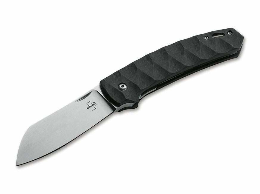 Böker Plus Haddock Pro coltello tascabile 8,7 cm, nero, g10, fodero in nylon