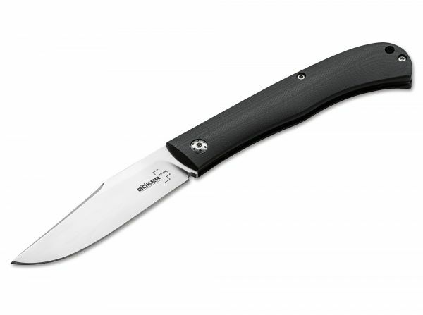Böker Plus Slack coltello tascabile 8,2 cm, nero, G10