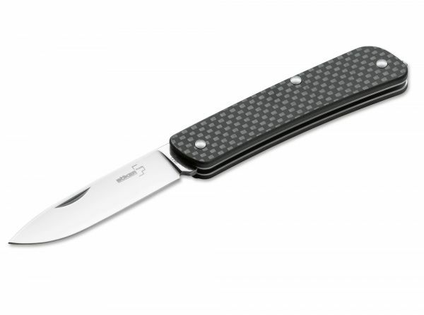 Böker Plus Tech Tool Carbon 1 coltello tascabile 7,1 cm, nero, G10, fibra di carbonio