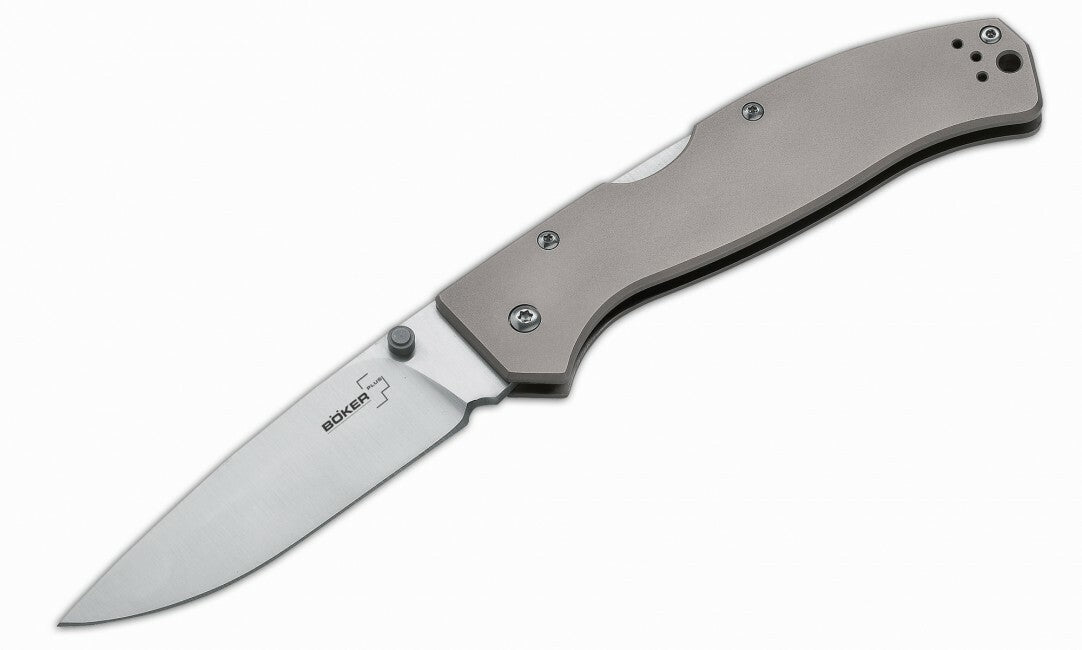 Böker Plus Titan Drop coltello tascabile 9,3 cm, titanio