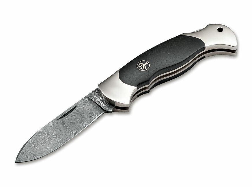 Böker Scout Spearpoint coltello da tasca 7,9 cm, damasco, legno
