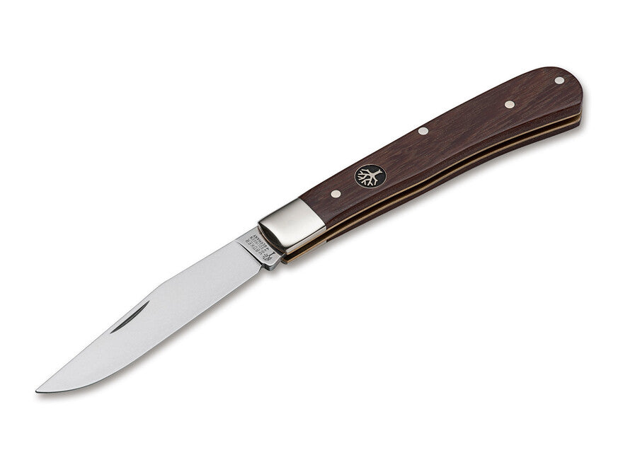 Böker Trapper Uno coltello tascabile 7,8 cm, legno di ferro