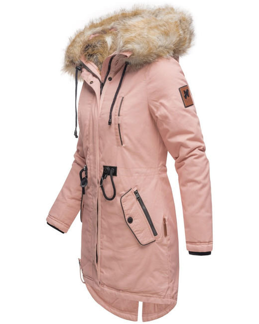 Navahoo Bombii giacca invernale da donna con pelliccia, rosa