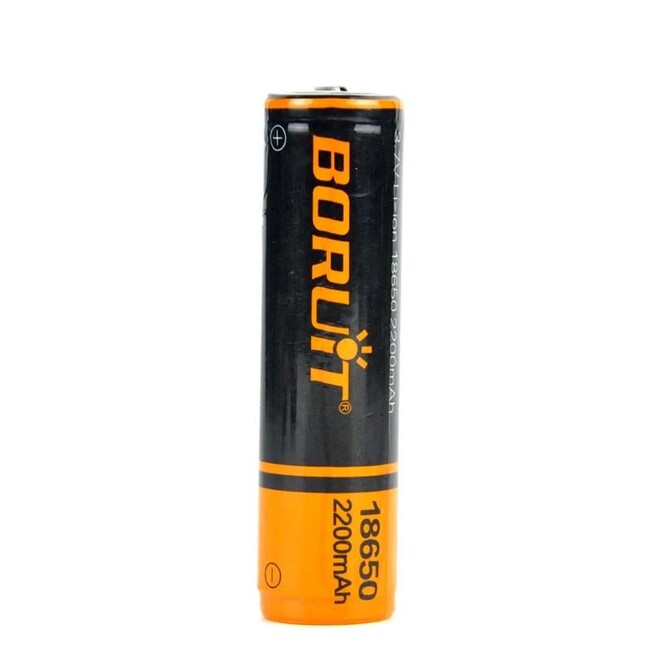 Boruit 18650 batteria ricaricabile 2200 mAh, li-ion