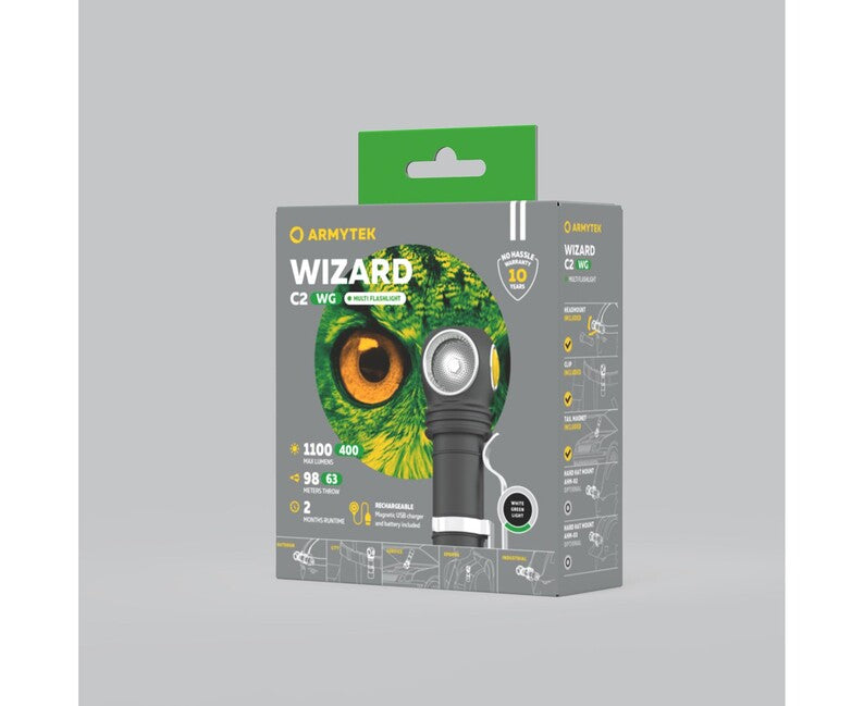 ArmyTek Wizard C2 lampada frontale 1100 lm, led bianca