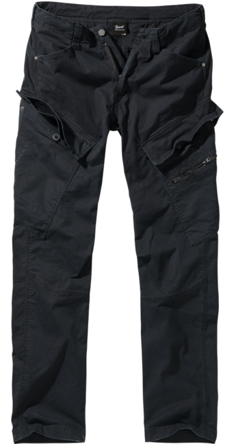 Brandit Adven pantaloni slim fit, neri