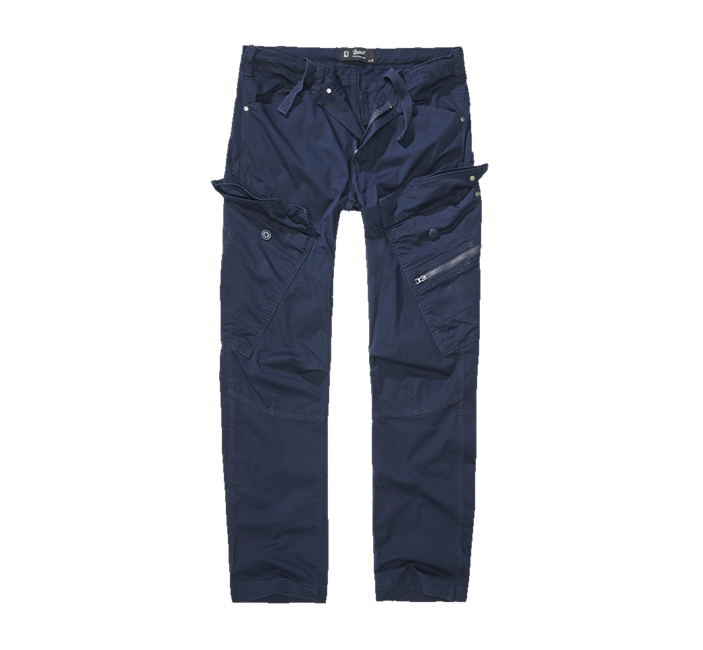 Brandit Adven pantaloni slim fit, blu navy