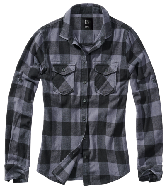 Brandit Amy camicia, grigio e nero