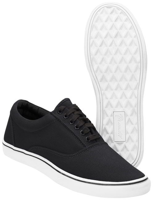 Brandit Bayside Sneaker scarpe da ginnastica, bianco e nero