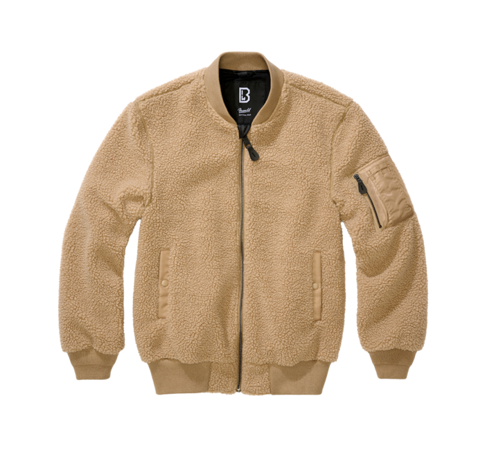Brandit MA1 Sherpa giacca, cammello