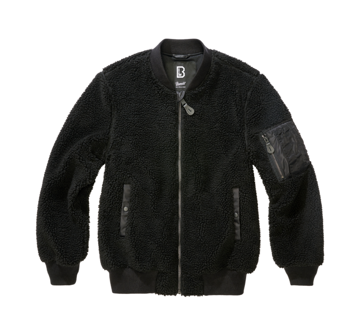 Brandit MA1 Sherpa giacca, nera
