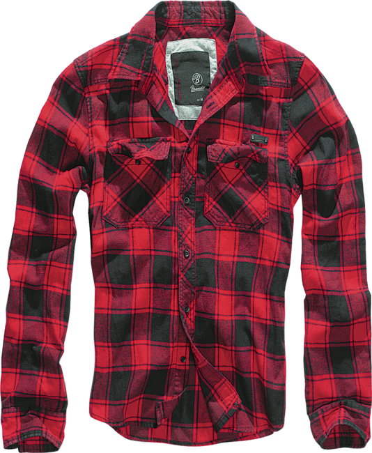 Brandit Checkshirt camicia, rossa e nera