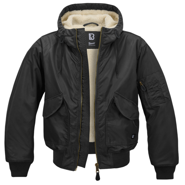 Brandit CWU giacca con cappuccio, nera