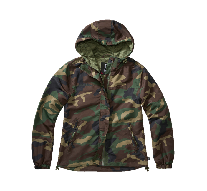 Brandit Summer Frontzip giacca a vento, woodland