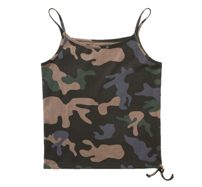 Brandit canotta da donna con spalline sottili, darkcamo