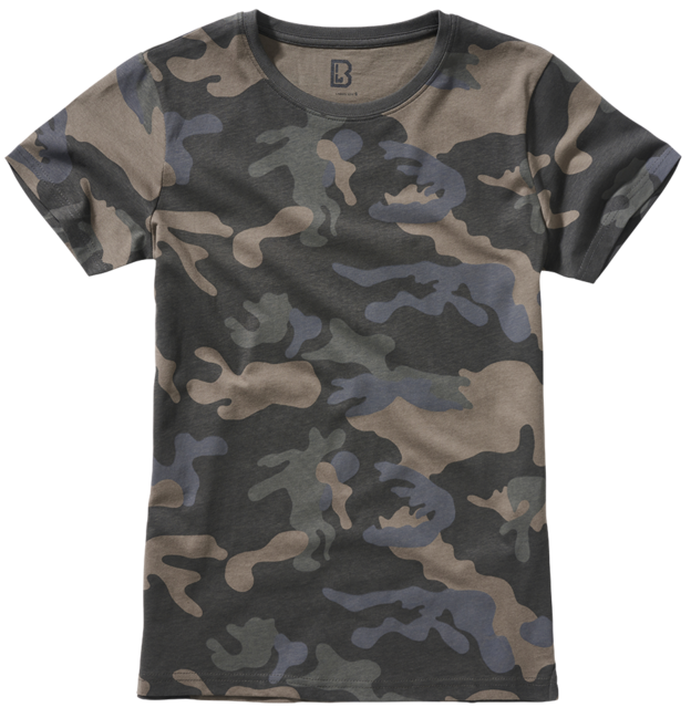 Brandit Maglietta da donna, darkcamo
