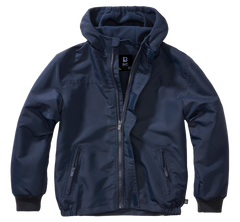 Brandit Frontzip Windbreaker kids jacket, navy blue