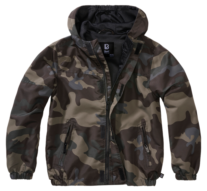 Brandit Summer Frontzip giacca a vento, darkcamo