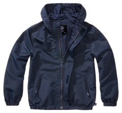 Brandit Summer Frontzip Windbreaker giacca per bambini, blu marino