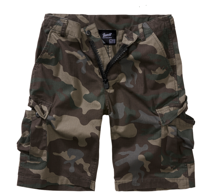 Brandit Pantaloncini BDU Ripstop da bambino, darkcamo