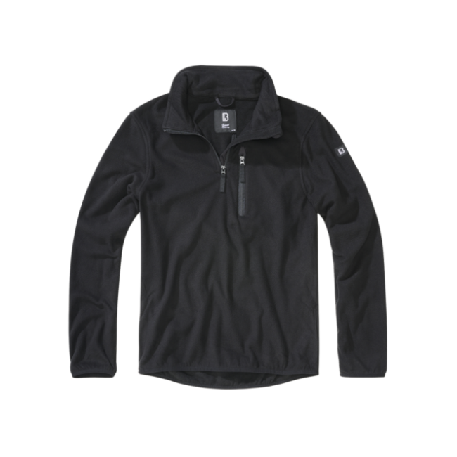 Brandit Troyer Fleece giacca in pile, nera