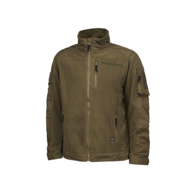 Brandit Giacca in pile Giacca in pile Ripstop, Olive