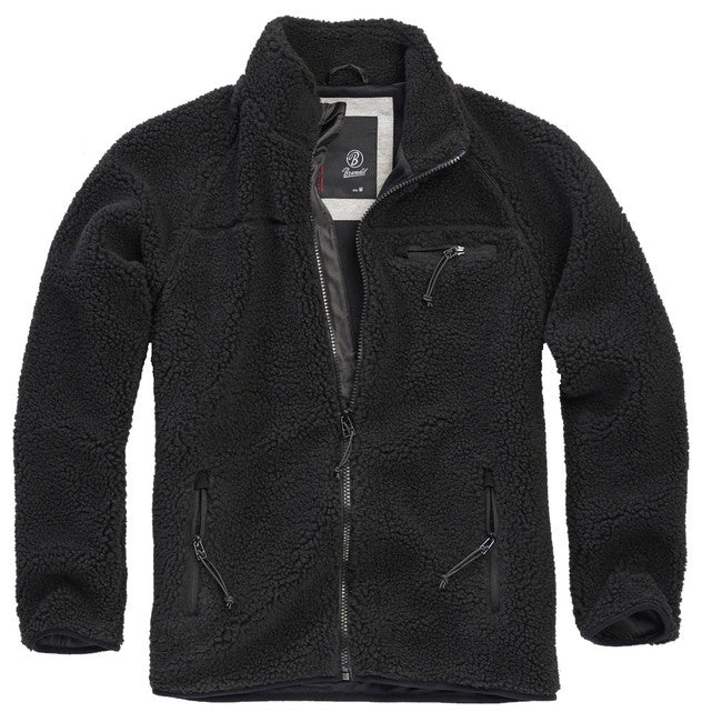 Brandit Teddyfleece giacca in pile, nera