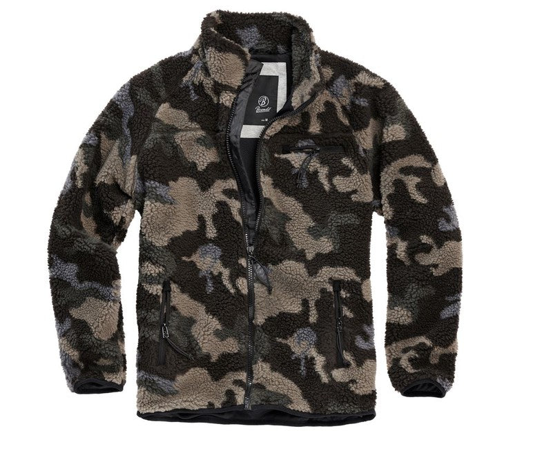 Brandit Teddyfleece giacca in pile, darkcamo