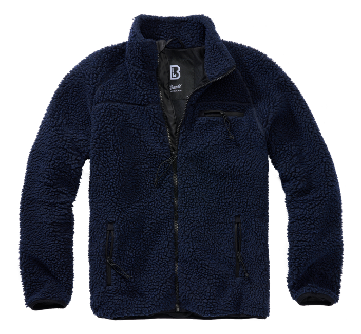 Brandit Teddyfleece giacca in pile, blu navy