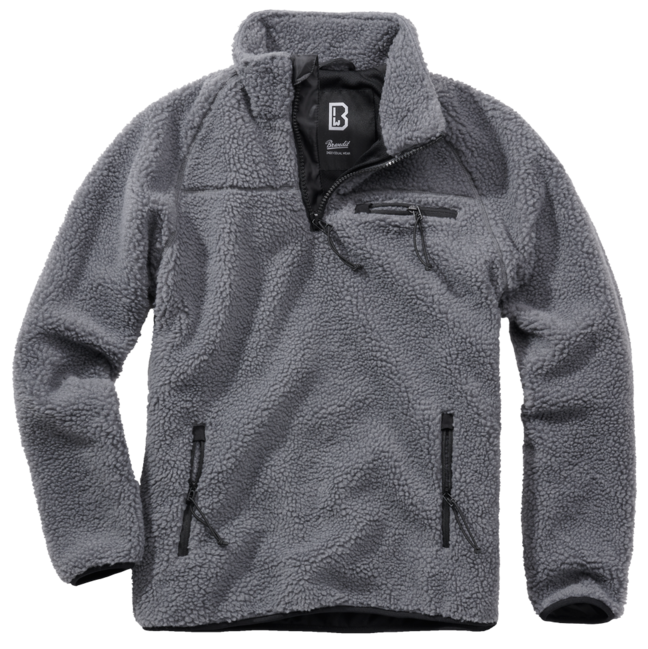 Brandit Teddyfleece Troyer giacca in pile, antracite