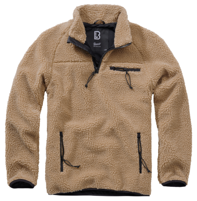 Brandit Teddyfleece Troyer giacca, cammello