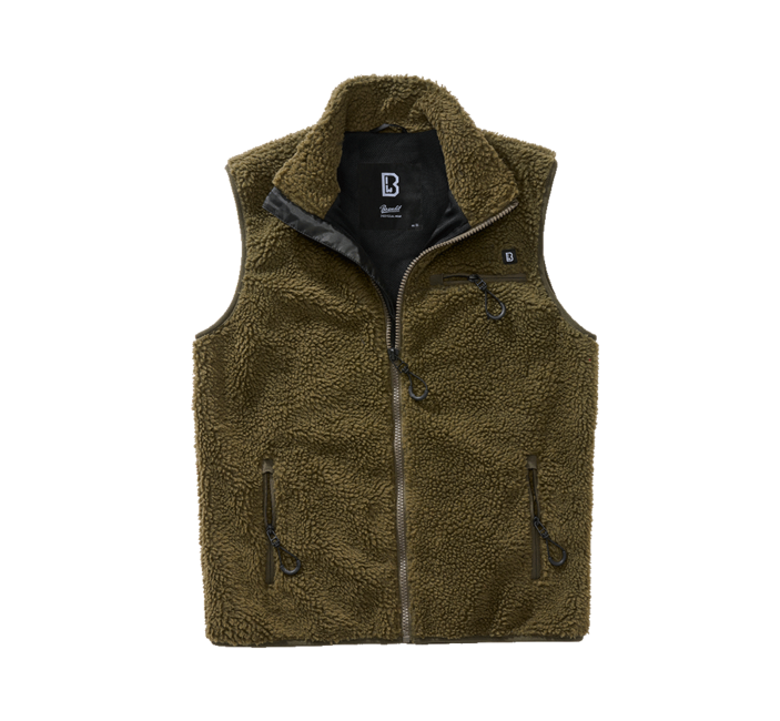 Brandit Teddyfleece gilet in pile, oliva