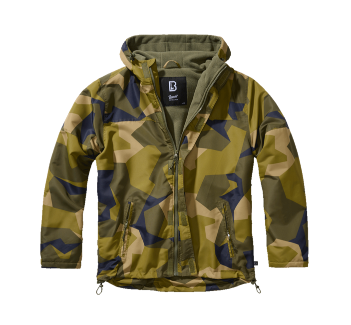 Brandit Frontzip giacca a vento, camo svedese