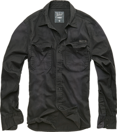 Brandit Hardee camicia a maniche lunghe, nera