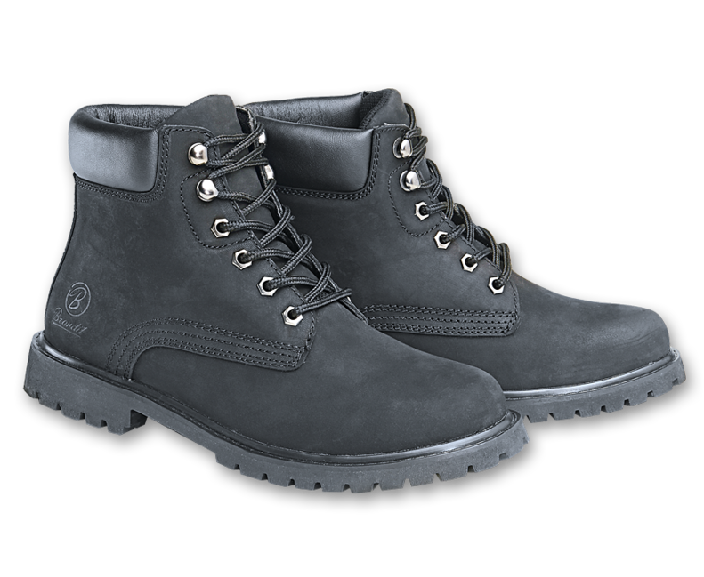 Brandit Kenyon Leatherboot stivali, neri