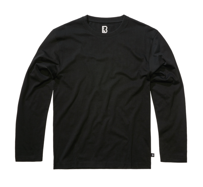 Brandit Premium maglietta a maniche lunghe, nera