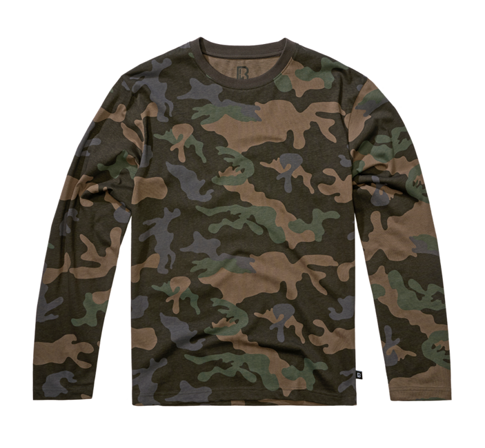Brandit Premium maglietta a maniche lunghe, camo scuro