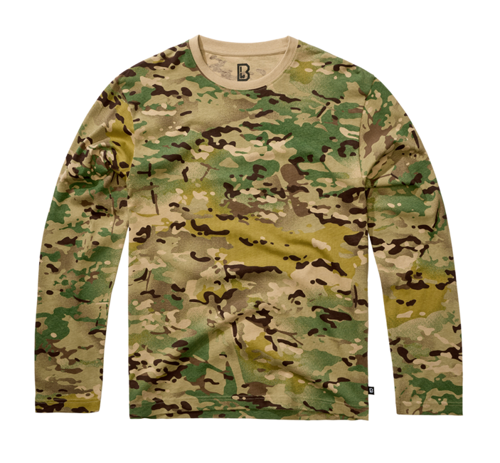 Brandit Maglietta a maniche lunghe Premium, tattico camo