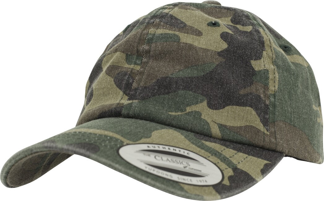 Brandit Low Profile berretto con effetto lavato, woodland