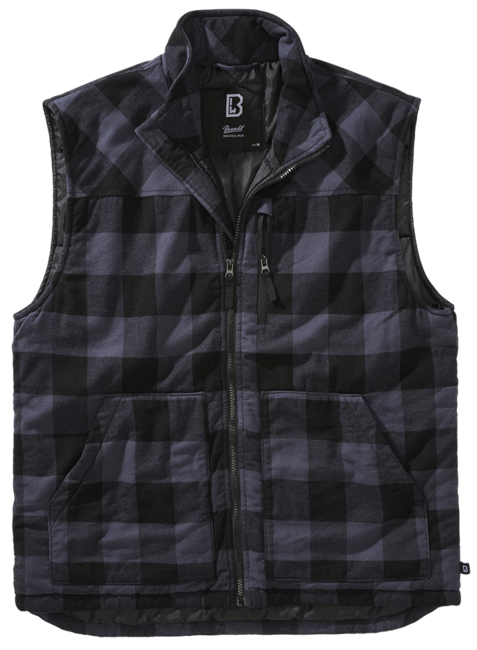 Brandit Lumber gilet, nero/grigio