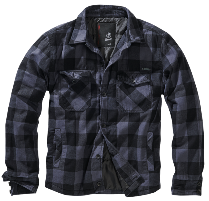 Brandit Lumberjacket giacca, grigia e nera