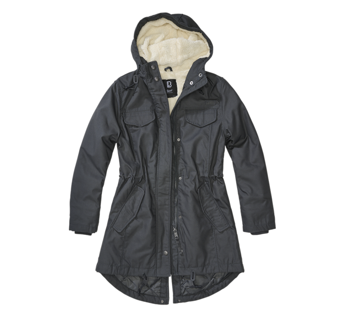 Brandit Marsh lake parka giacca invernale da donna con cappuccio, antracite