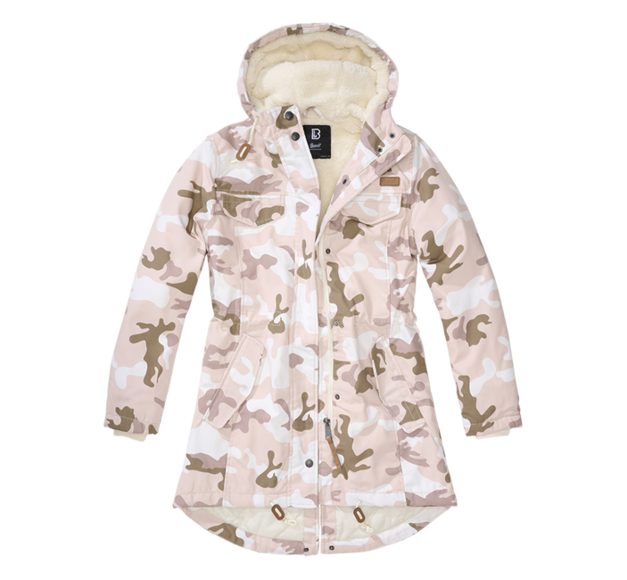 Brandit Marsh lake parka giacca invernale da donna con cappuccio, candy camo